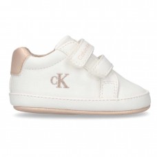 CALVIN KLEIN sneakers αγκαλιάς παιδικό V0A9-82005-1582A704 λευκό